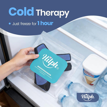 Hilph 3D Wisdom Teeth Ice Pack Wrap, 1 Hours Long-Lasting Jaw Ice Pack | Flexible Ice Grid Gel Design, face ice pack wrap, pain relief after oral surgery, Wisdom Teeth Removal, tonsillectomy