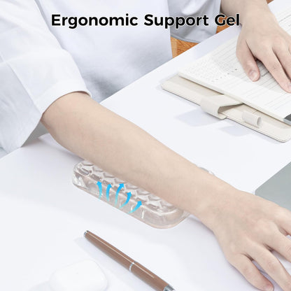 Ospelelf Ergonomic Elbow Pad, Gel Keyboard Wrist Rest Support for Office Desk Chair, Arm Wrist Pad for Typing Pain Relief