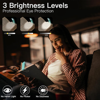 KunHe 10 Pack USB Rechargeable Book Light Bulk for Reading at Night in Bed LED Reading Lights with Clip for Kids & Adults Bulk Gift for Book Lovers