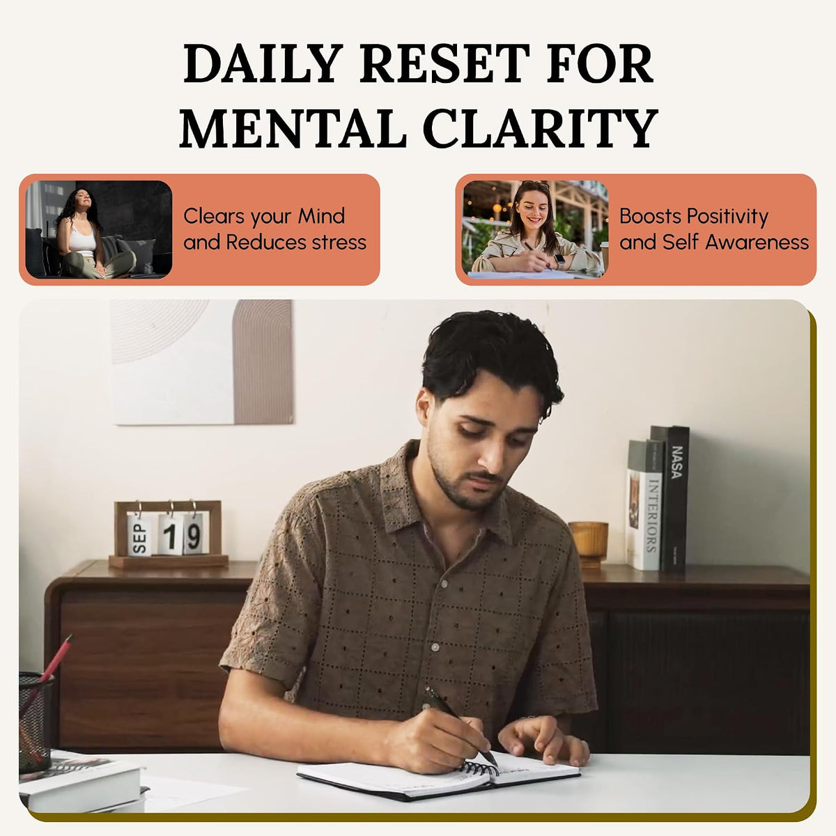 Tayri End of Day Journal – 5 Minute Daily Gratitude & Reflection Notebook
