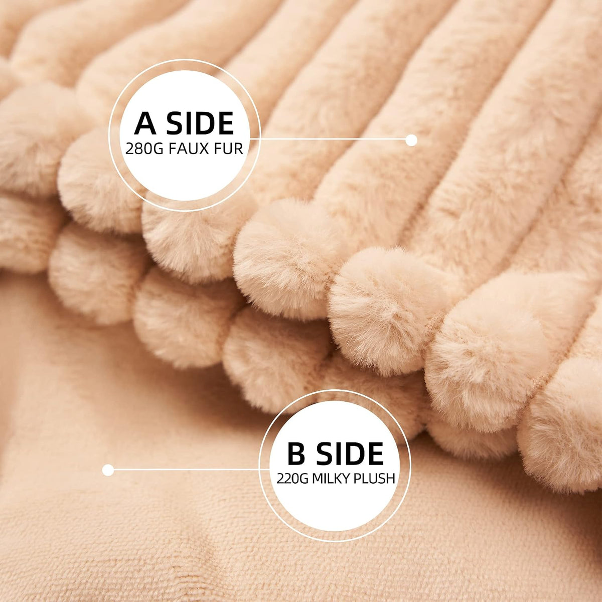 GOTCOZY Heated Blanket-Soft Plush Electric Blanket 50"X60"(Grey)