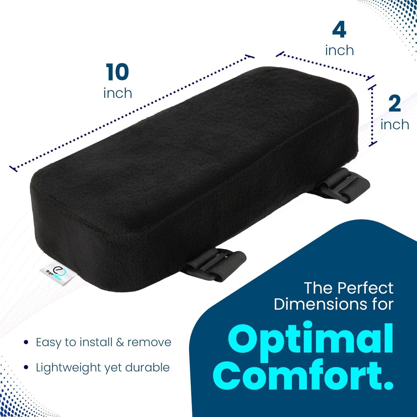 Arm Rest Cushion - Set of 2 Office Chair Arm Pads for Elbow Pain Relief - Computer Office Chair Arm Covers for Comfortable Desk Setup