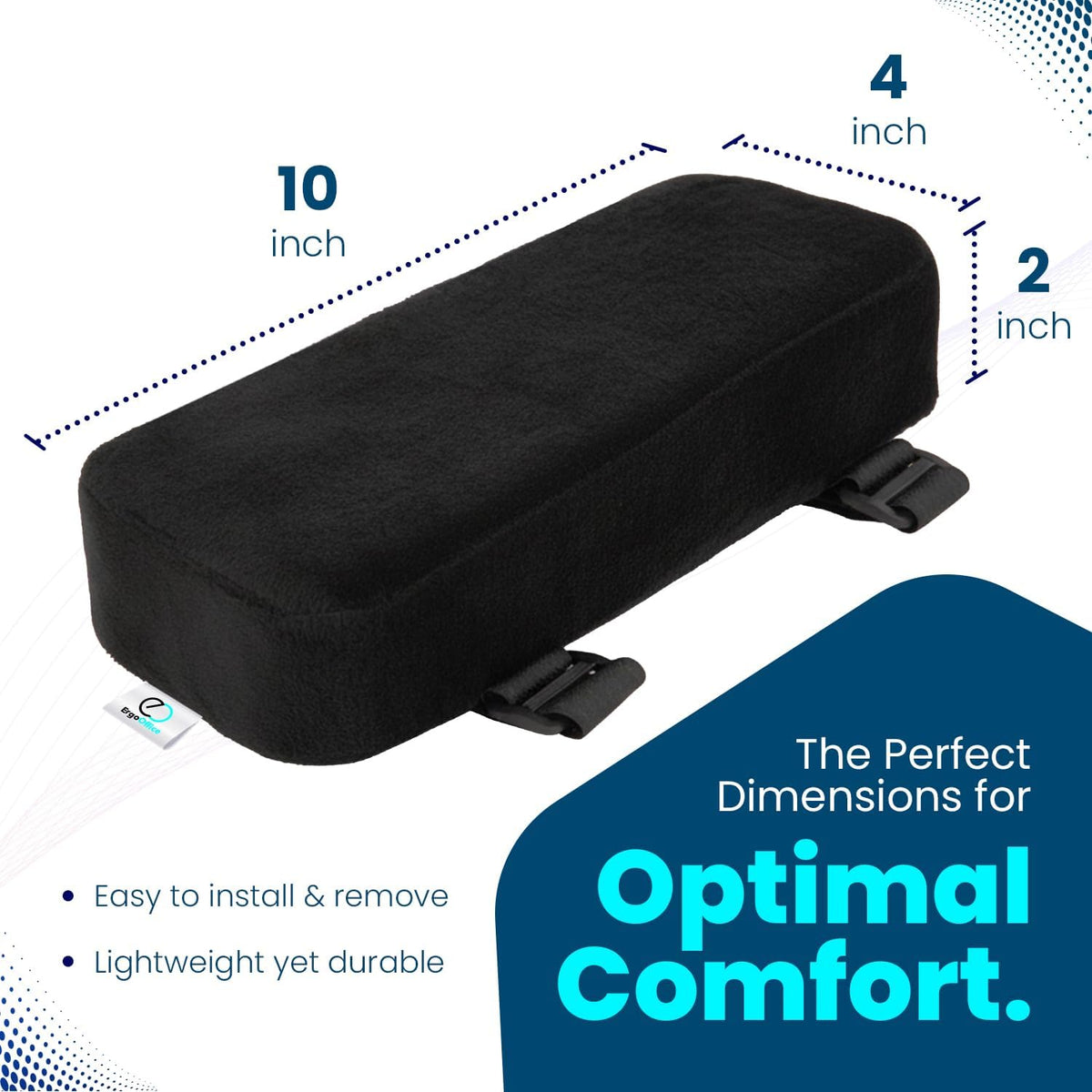 Arm Rest Cushion - Set of 2 Office Chair Arm Pads for Elbow Pain Relief - Computer Office Chair Arm Covers for Comfortable Desk Setup