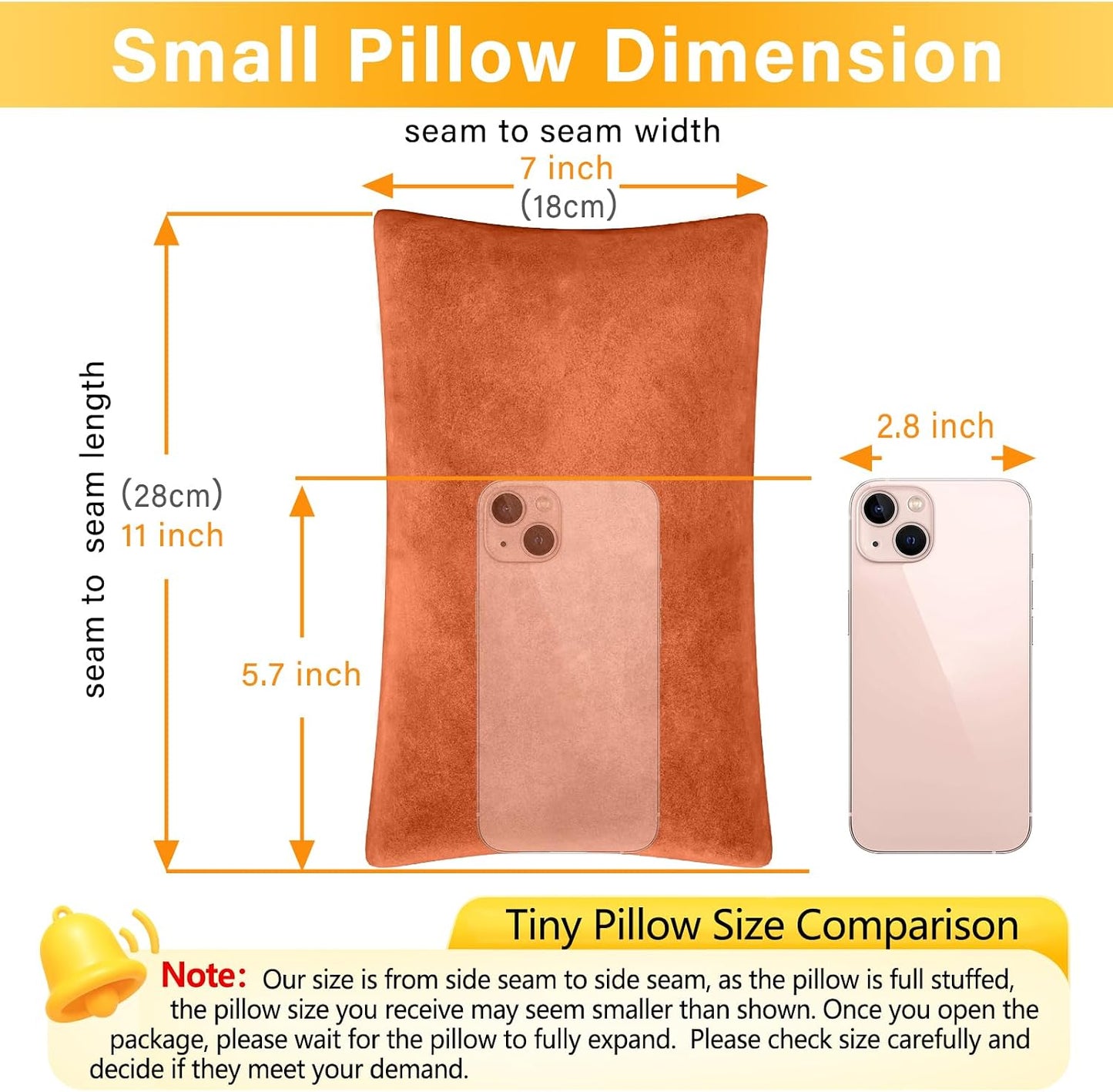 1 MIDDLE ONE 2 Pack Small Pillow, Memory Foam Mini Pillow 11 X 7 Inches for Travel, Sleeping, Nap and Neck, Knee, Lumbar Support, Tiny Cushion for Pet, Dogs (Grey)