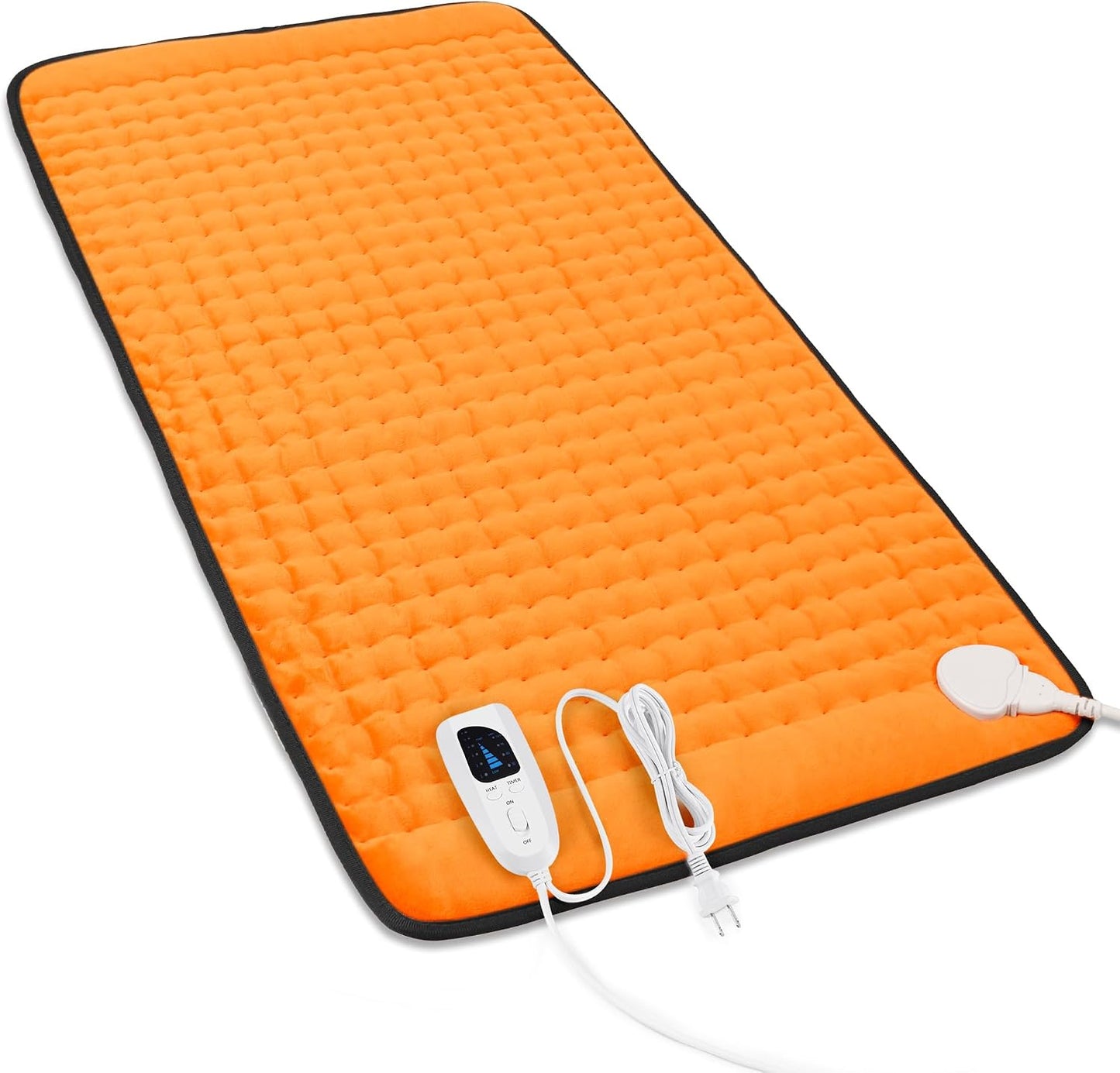 Heating Pad,Heated Blanket,Heating Pad for Back Neck,Grey,24x12 Inch | Electric Heating Pad,Dry/Moist Heat Heating Pads,Heating Pads for Shoulder,Abdomen,Heat Pad for Women Men,Birthday Gift
