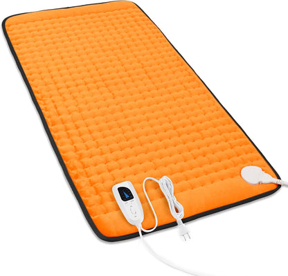 Heating Pad,Heated Blanket,Heating Pad for Back Neck,Grey,24x12 Inch | Electric Heating Pad,Dry/Moist Heat Heating Pads,Heating Pads for Shoulder,Abdomen,Heat Pad for Women Men,Birthday Gift