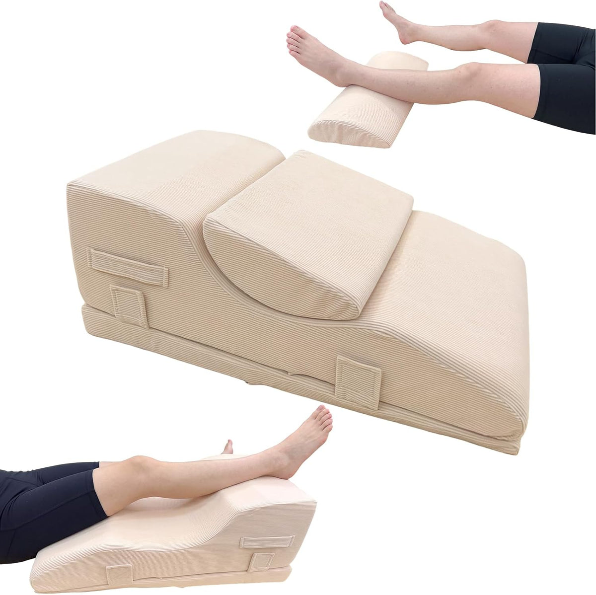 Adjustable Height Leg Elevation Pillow,Removable Knee Insert for Recovery