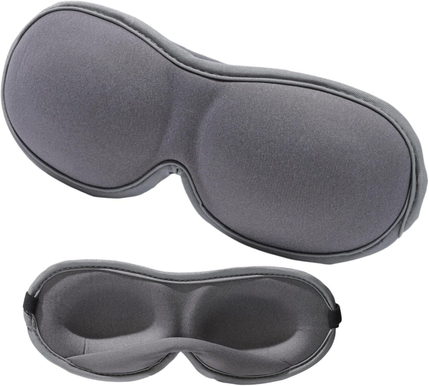 Ultra-Thin 3D Sleep Mask for Side Sleepers Women Men, Contoured Eye Mask for Lash Extensions, Light Blocking, Soft Breathable Lightweight Eye Mask for Sleep, Travel, Meditation,Airplane (Black)