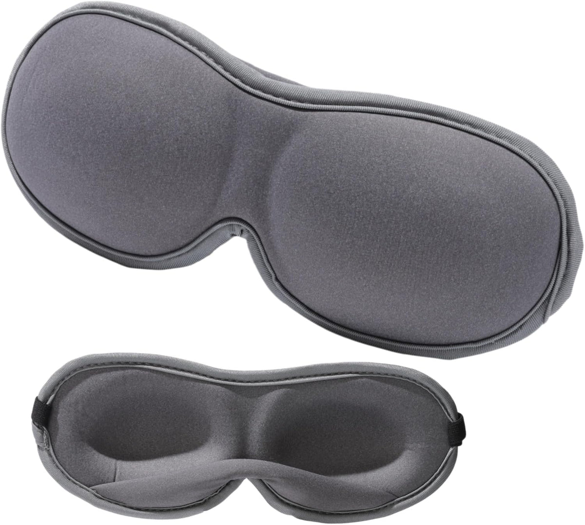Ultra-Thin 3D Sleep Mask for Side Sleepers Women Men, Contoured Eye Mask for Lash Extensions, Light Blocking, Soft Breathable Lightweight Eye Mask for Sleep, Travel, Meditation,Airplane (Black)