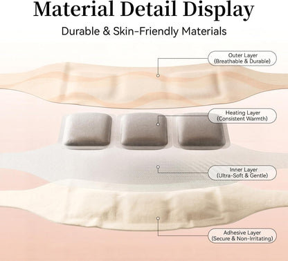 Disposable Self-Heating Steam Neck Pad, Portable Heating Wrap for Neck Comfort & Muscle Relaxation, Unisex for Home, Office & Outdoor Use, 7 Pack