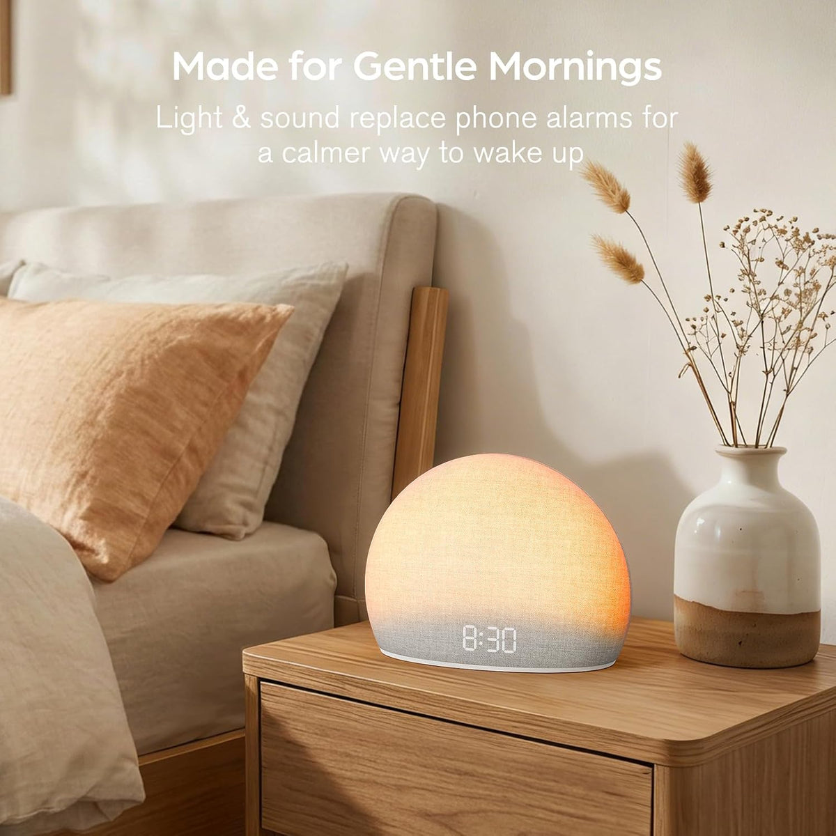 HOUSBAY Sunrise Alarm Clock with White Noise Sound Machine for Bedroom