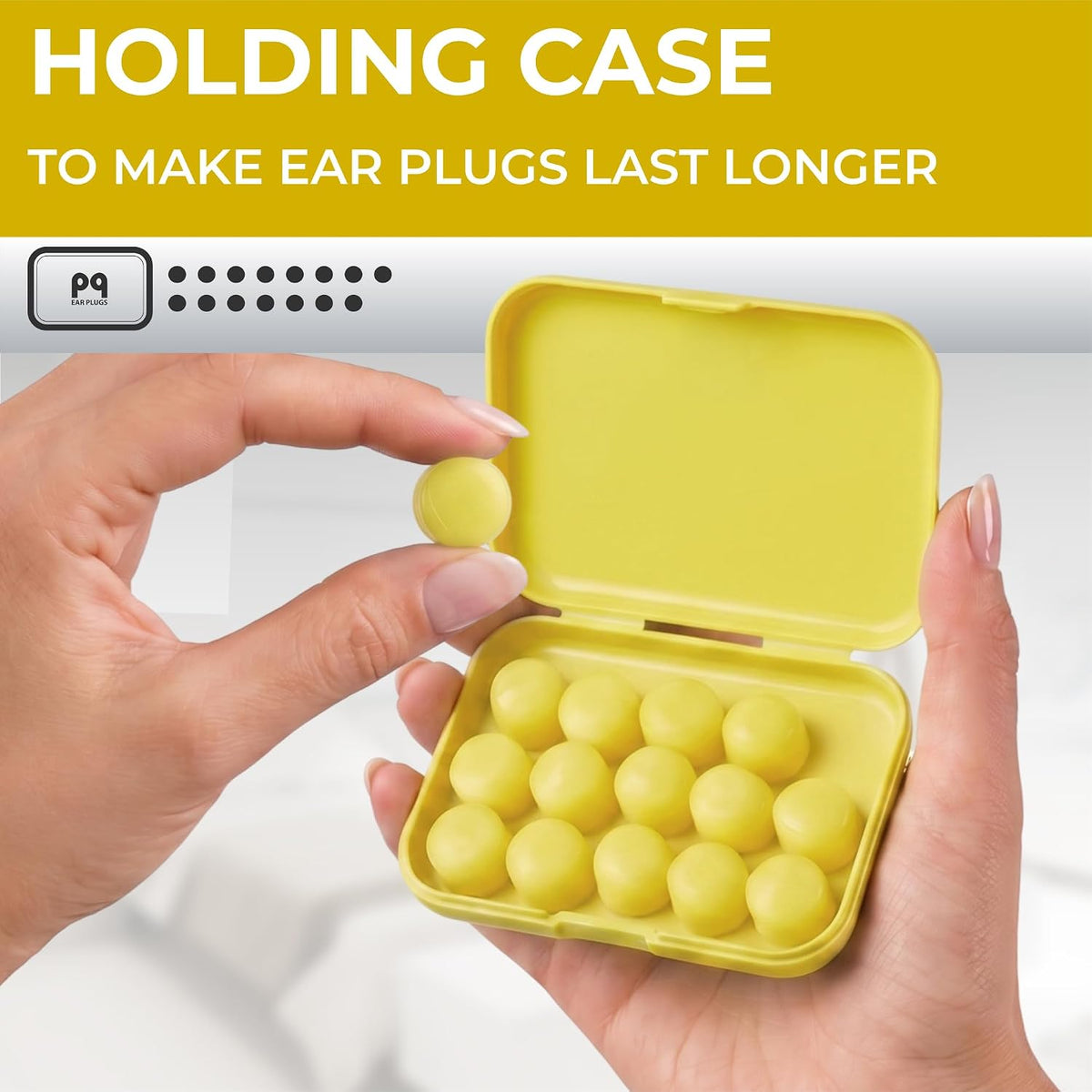 Peace&Quiet PQ Silicone Ear Plugs for Sleeping - 15 Wax Earplugs for Sleep and Swimming Ear Plugs, Soft Ear Covers for Sleeping and Water, Noise Cancelling