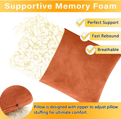 1 MIDDLE ONE 2 Pack Small Pillow, Memory Foam Mini Pillow 11 X 7 Inches for Travel, Sleeping, Nap and Neck, Knee, Lumbar Support, Tiny Cushion for Pet, Dogs (Grey)