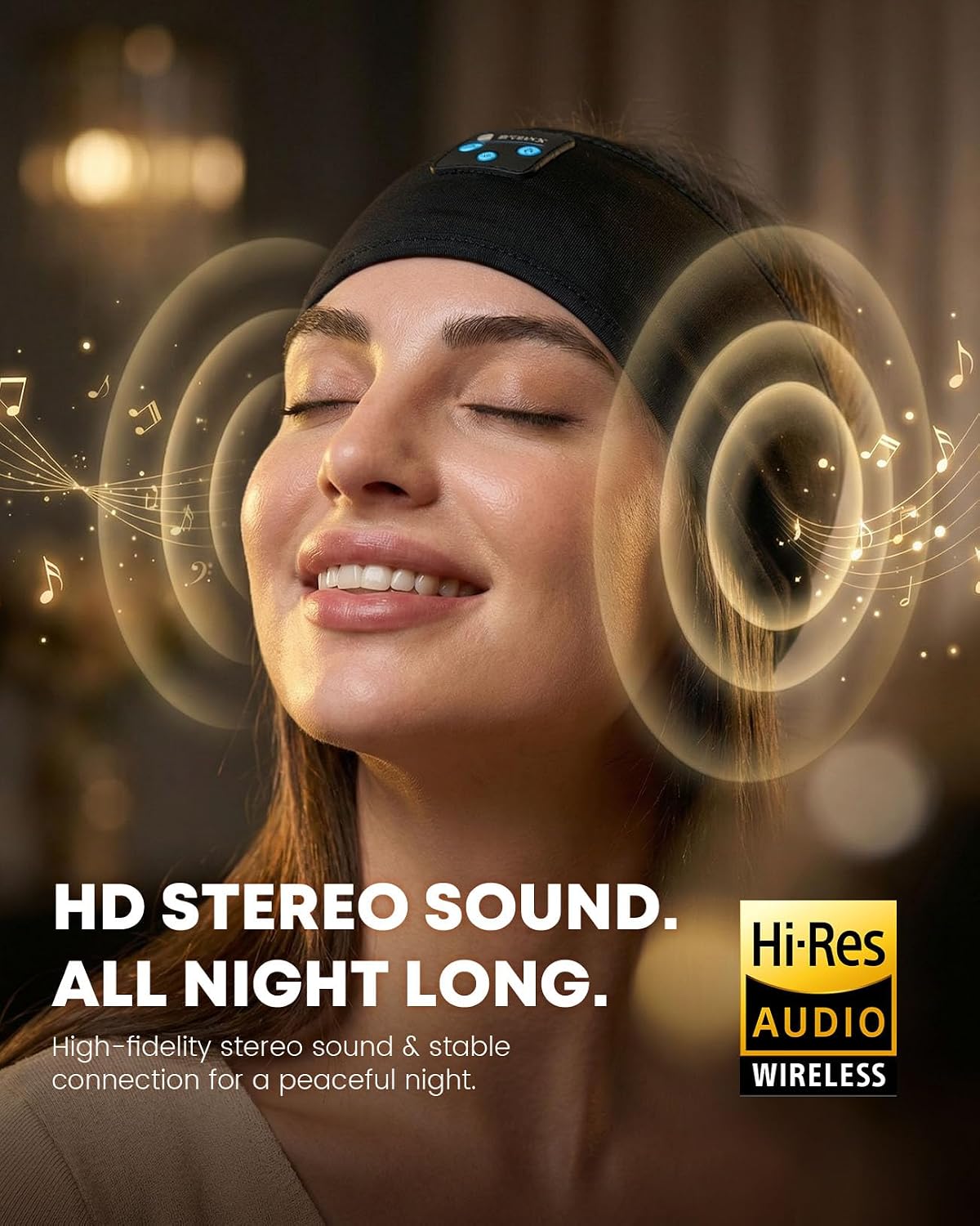 Sleep Headband Headphones, Bluetooth 5.4 Sleeping Headphones