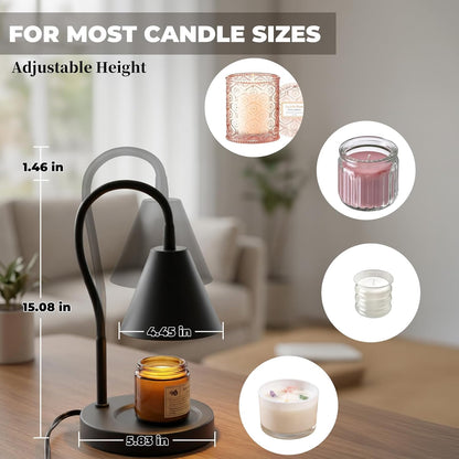 LALISU Candle Warmer Lamp with Timer Electric Candles Light Birthday Gifts