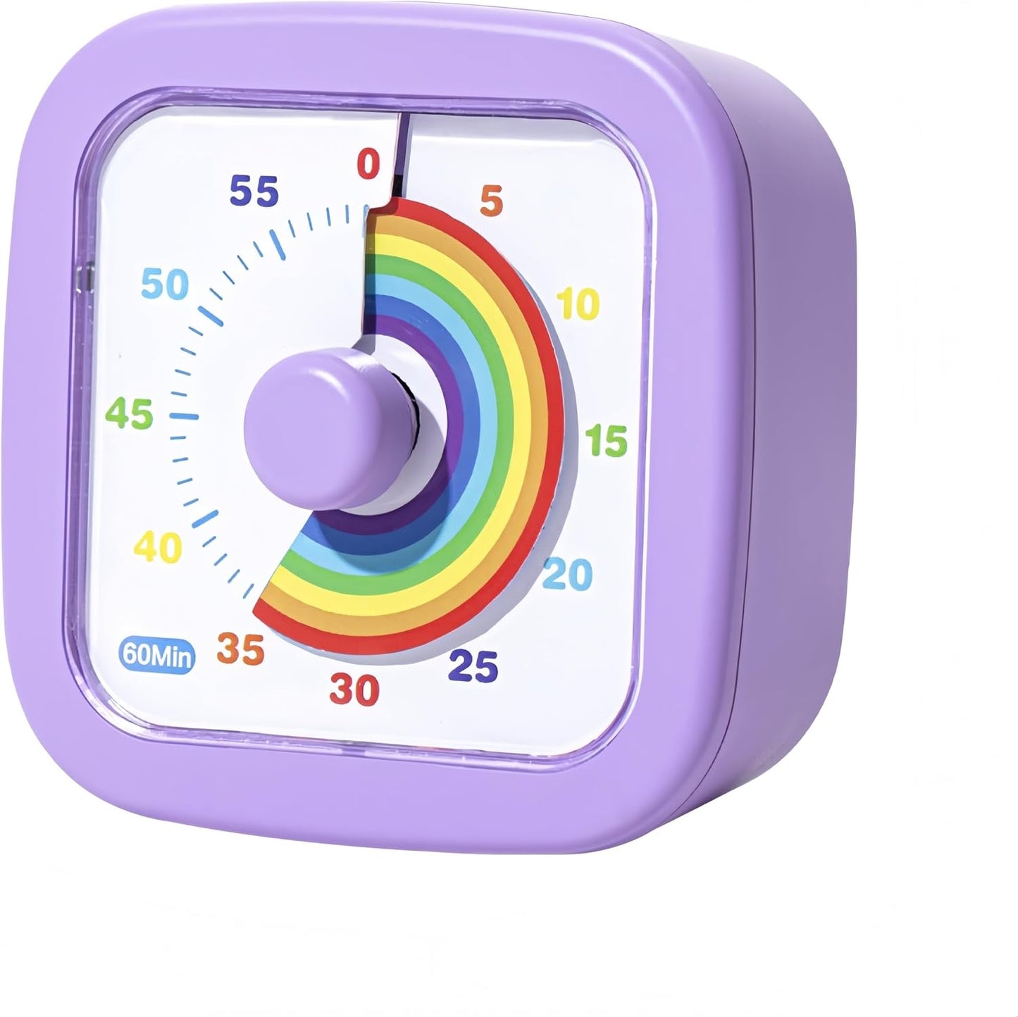 Kids Visual Timer Cute Rainbow - 60 Minute Countdown Timer Time Management for Kids and Adults, Timer for Cooking Classroom Meeting (Blue)