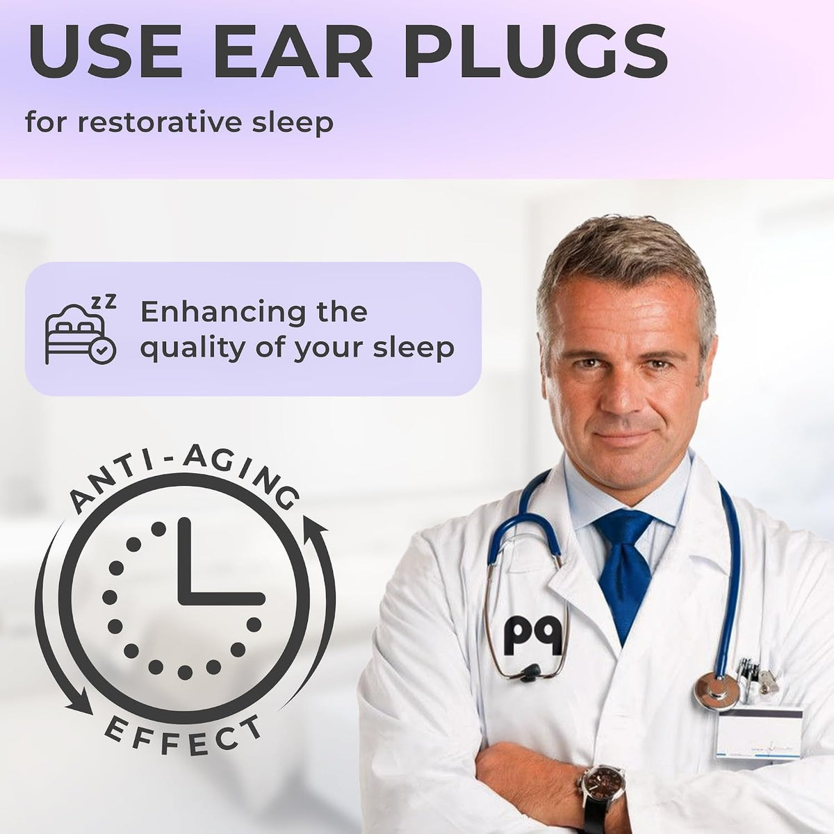 Peace&Quiet PQ Wax Ear Plugs for Sleeping - 50 Silicone Wax Earplugs