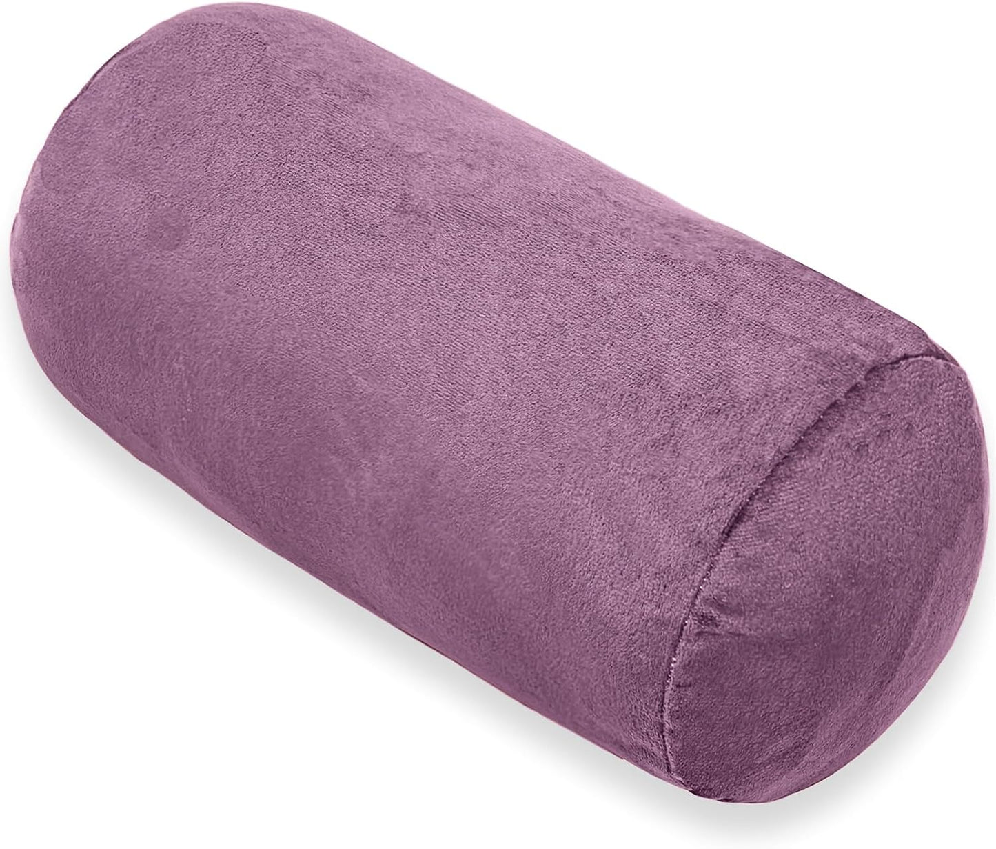1 MIDDLE ONE Round Cylinder Bolster Pillow with Removable Cooling Cover, Tube Roll Cervical Pillow for Head, Neck, Back and Legs Support, 13"x 6", Grey