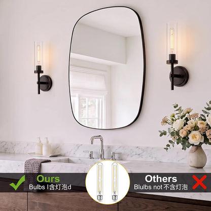 Wireless Wall Sconces with Remote Control, Battery Operated Wall Sconce Set of 2, Black & Gold Rechargeable Dimmable Wall Light for Bedroom Living room Bathroom Hallway Entryway Stairwell, 3000K