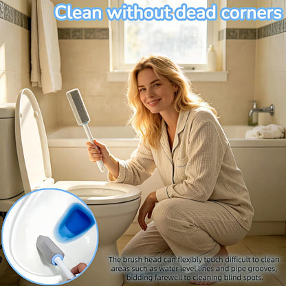 Btolin 2 Pack Pumice Stone Toilet Cleaner with Handle – Heavy Duty Hard Water Ring & Limescale Remover for Toilet, Pool, Tub, Sink – No Scratches, Chemical-Free, Ergonomic