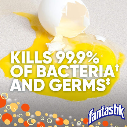 Fantastik All Purpose Cleaner, Multipurpose Surface Cleaner & Kitchen Grease Removal, Packaging Designed to Prevent Leakage and Breakage, Fresh Scent, 32 Fl Oz
