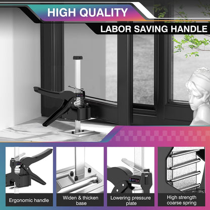 Labor Saving Arm Jack 2 Pack-12 Furniture Jack, Black | Raises up to 6.7 inches. Perfect multifunctional lifter for cabinets, doors, windows, panels, and heavy furniture.