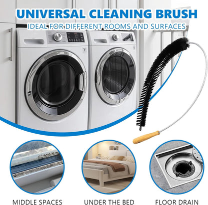 Dryer Lint Brush Vent Cleaner Lint Trap Cleaning Tool Dryer Vent Brush Long Flexible with Wood Handle 27.95Inches Medium Size for Dryer Vent Cleaning DIY Enthusiasts Homeowners (1, PCS)