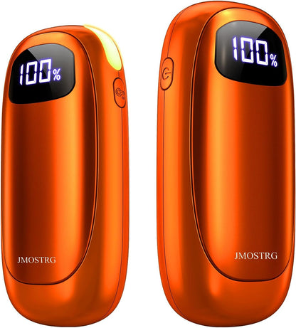Hand Warmers Rechargeable, Electric Dual-Sided Heating with LED Display & Flashlight, Max 127℉, 13Hrs Long Lasting Pocket Heater for Raynauds, Golf, Hunting, Camping, Birthday Gifts for Men Women