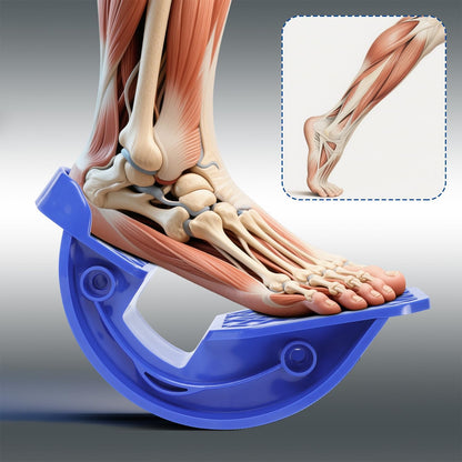 Hausse Foot Stretcher, Calf Stretcher for Plantar Fasciitis, Non-slip Stretching Foot Rocker for Home Office (Blue)