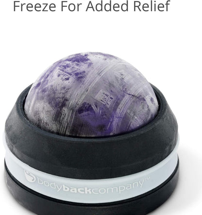 Body Back Massage Roller Ball - Body & Neck Massager for Muscle Recovery | FSA Eligible 360° Rolling Ball Massager For Sore Muscles, Handheld Massage Roller Ball For Full Body Tension Relief, Purple