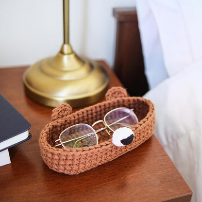 HandMade Premium Bear Crochet Glasses Holder