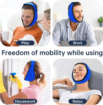 ZNÖCUETÖD 4 Packs Small Gel Ice Packs for Injuries Reusable Compatible with Wisdom Teeth Ice Pack Head Jaw Face Wrap Oral Dental Surgery Recovery