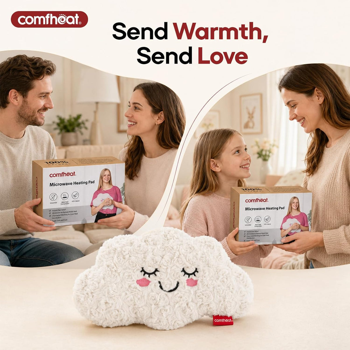Microwave Unscented Heating Pad for Pain Relief, Moist Heat Pack