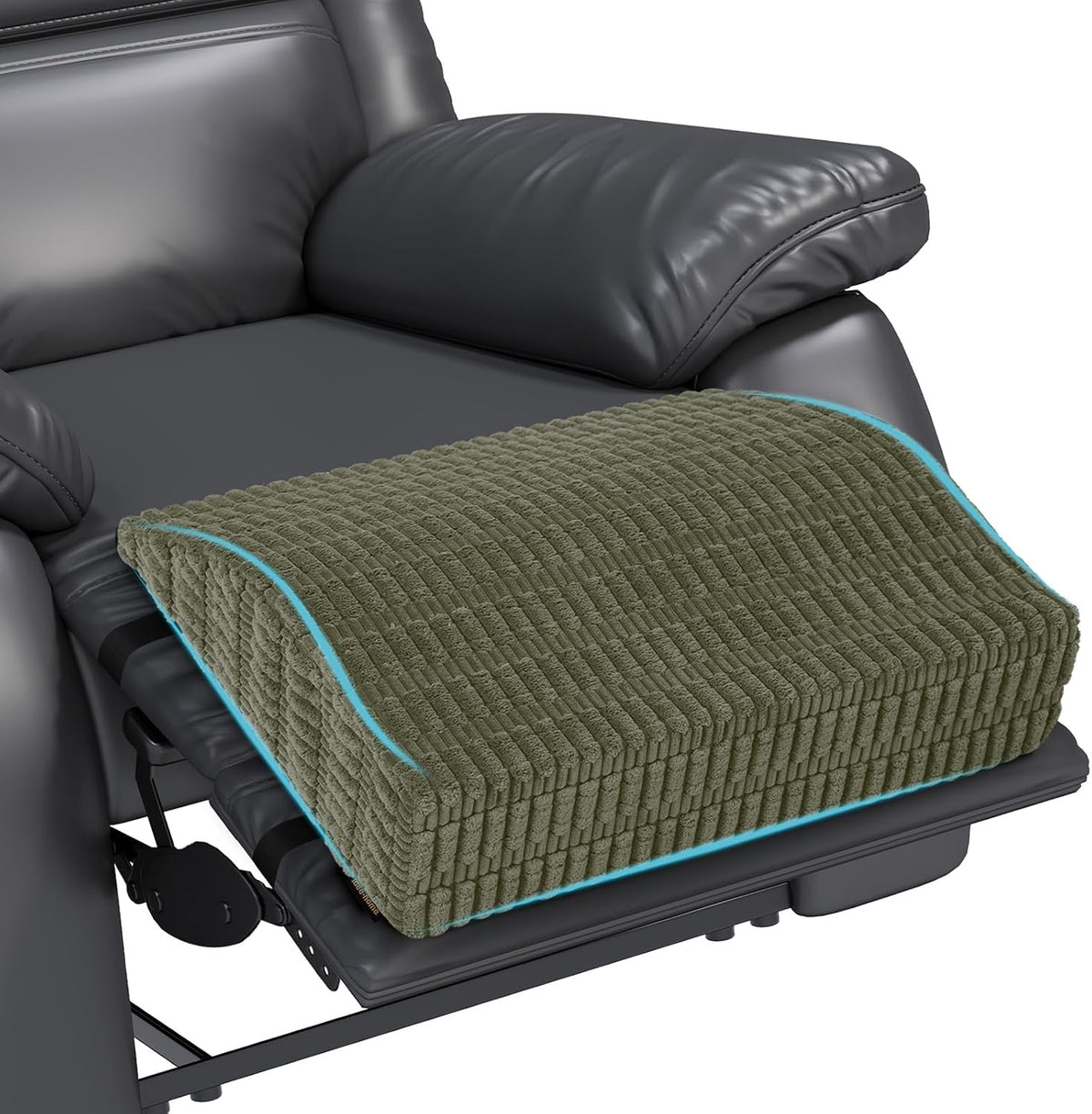 idee-home Recliner Leg Rest Cushion, Recliner Footrest Extender Pillow