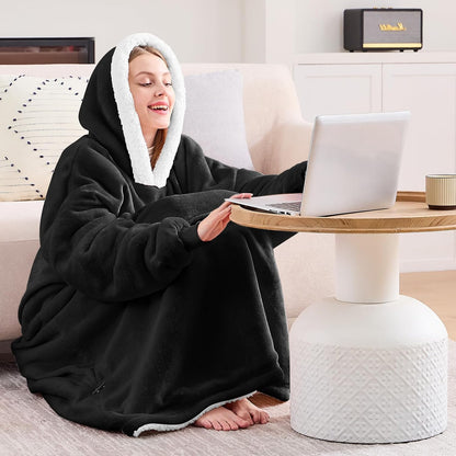 yescool Wearable Blanket Hoodie as Christmas Birthday Gifts for Women Mom - Colors B