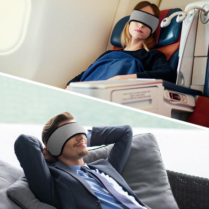Sleep Mask & Earmuffs for Sleep - 2 in 1 Ear & Eye Mask with Ear Plugs