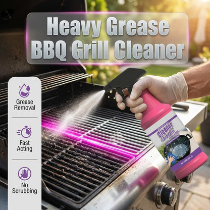 Fast Acting Heavy Duty Grill Degreaser Spray for BBQ Cleaner & Grates Oven | Multi Surface No Scrub Grease Remover, 120ml for Racks Baking Sheets Stovetops Pans, Suitable for Outdoor Grill & Kitchen Use