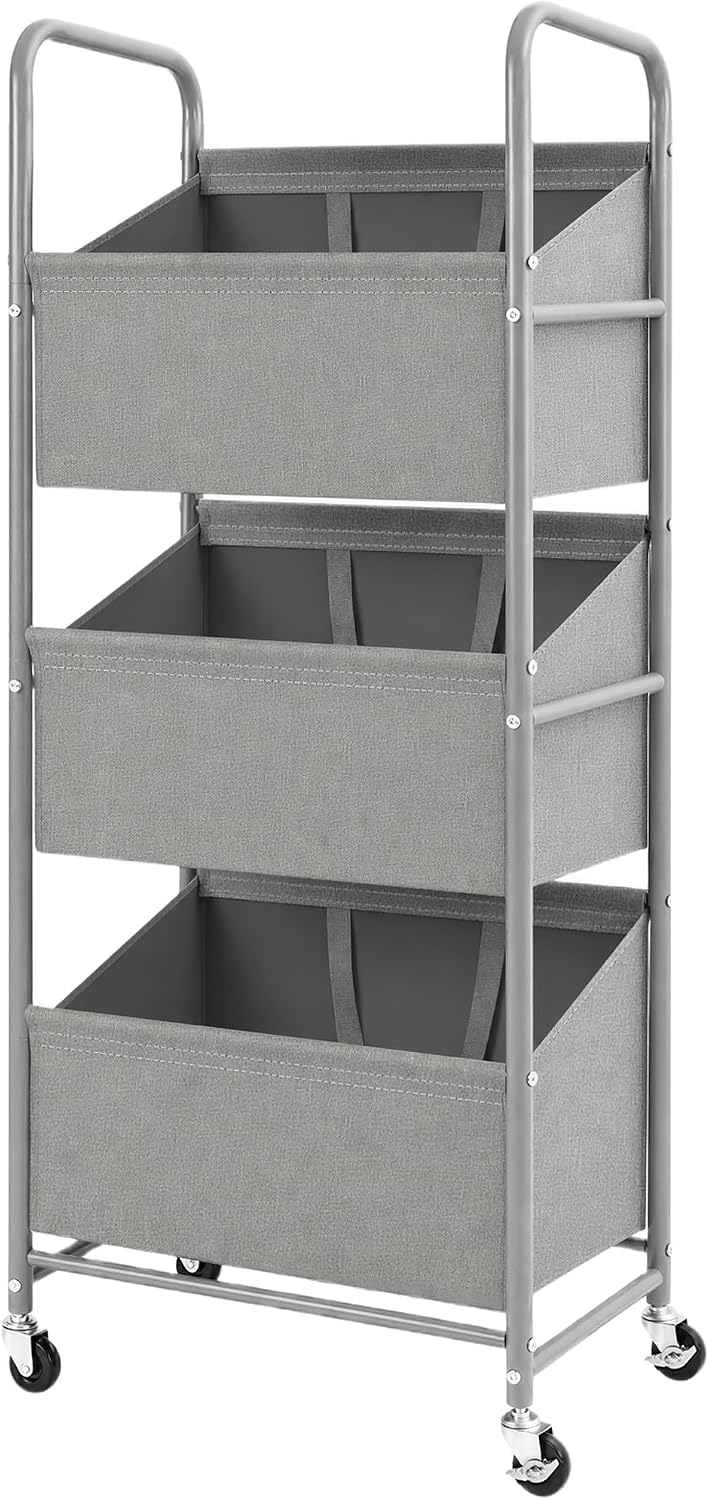 STO STO 3-Tier Vertical Rolling Laundry Hamper, Removable Bags, Black Mesh | 120L Capacity, Space-Saving Vertical Design, Rust-Resistant Steel Frame, Lockable Wheels, Ideal for Apartments & Small Spaces