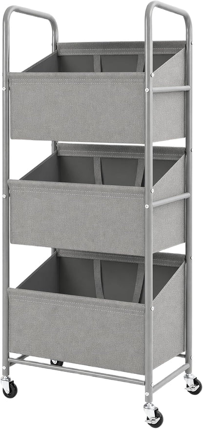 STO STO 3-Tier Vertical Rolling Laundry Hamper, Removable Bags, Black Mesh | 120L Capacity, Space-Saving Vertical Design, Rust-Resistant Steel Frame, Lockable Wheels, Ideal for Apartments & Small Spaces
