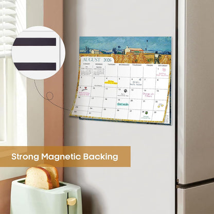 2026-2027 Magnetic Calendar for Refrigerator, Apr 2026-Dec 2027 | 21-Month Fridge Calendar 2026-2027 for Home Planning, Scheduling and Easy Organization, Greenery