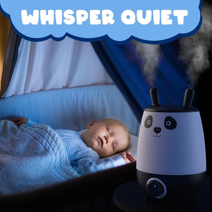Everlasting Comfort 2.5L Kids Humidifiers for Bedroom - Easy to Clean 24HR Runtime No-Filter Quiet Kids & Baby Humidifier for Nursery, Home, Plants, Allergies, Dry Skin, Congestion, Indoor