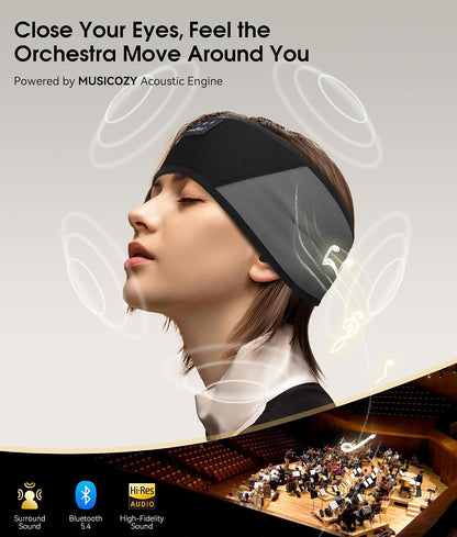 MUSICOZY Bluetooth 5.4 Sleep Headphones Headband Sports Wireless Audio