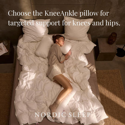 Fossflakes Knee & Ankle Leg Pillow for Side Sleepers, Firm Support