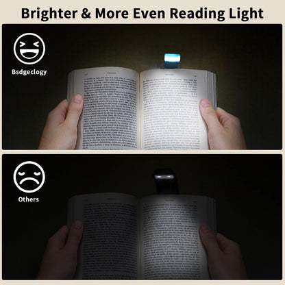 Rechargeable Book Light, Clip-On LED Reading Light, Eye-Caring