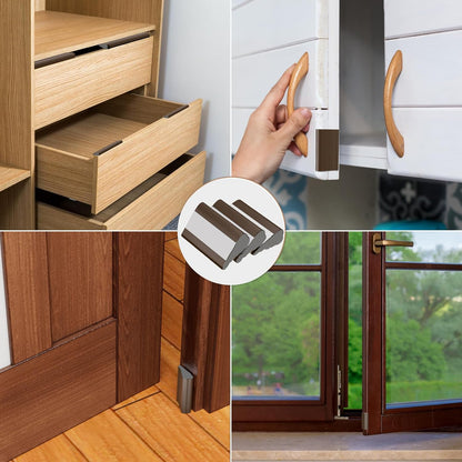 Kneelisa Wedge-Shape Window Weather Stripping Door Frame Seal 118” White | Upgrade Black Foam,Soundproofing,Draft Stopper,Winter Insulation,Noise Blocker, Gap Filler for Exterior Front Door Side