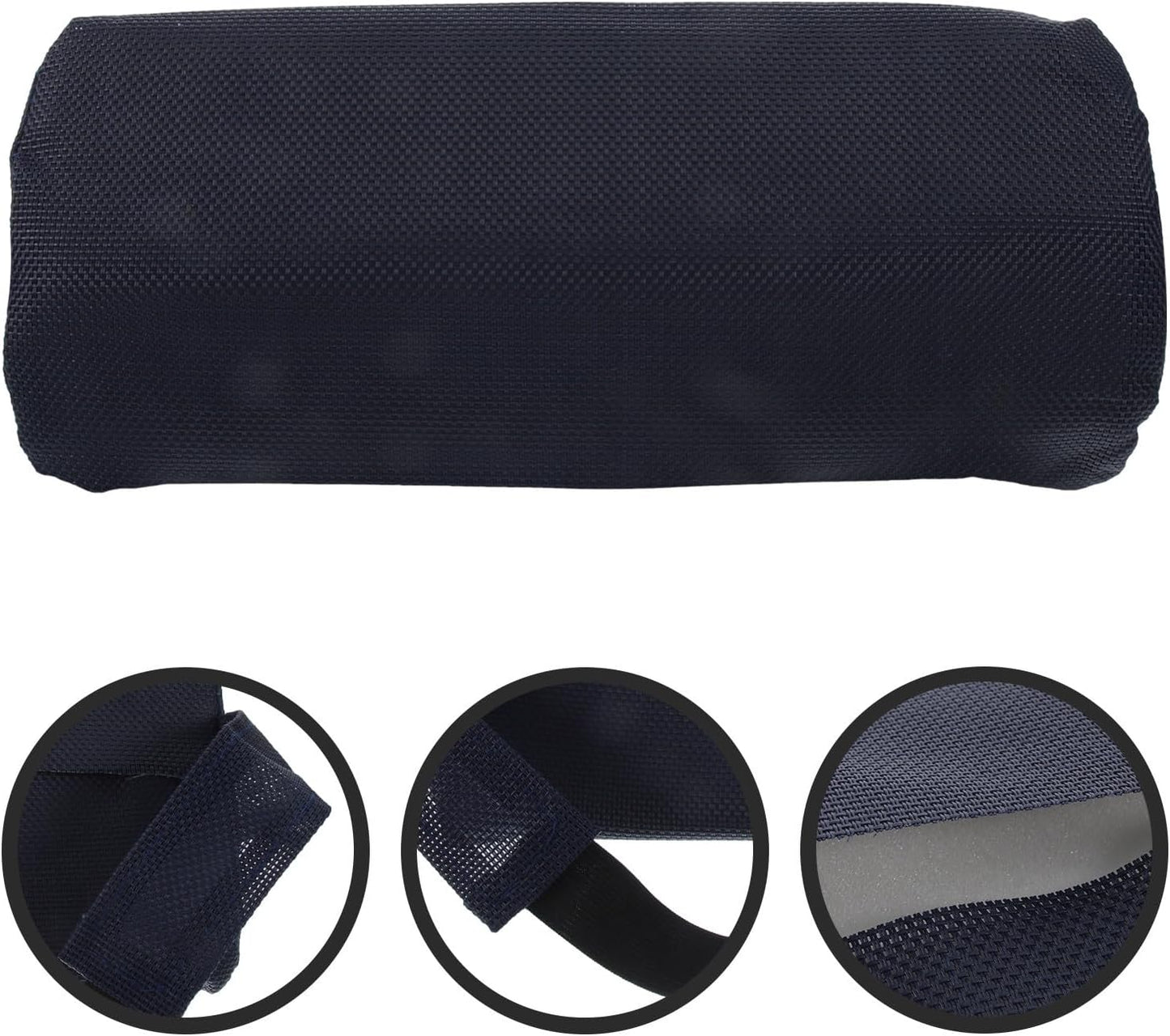 Outdoor Recliner Chair Pillow Neck Support Headrest Cushion for Beach Lounger with Removable Padding Navy Blue Durable Fabric