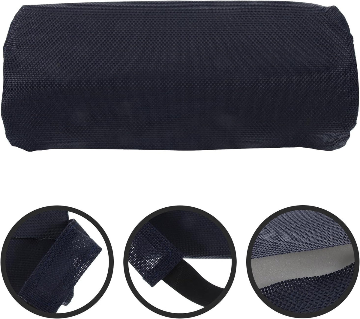 Outdoor Recliner Chair Pillow Neck Support Headrest Cushion for Beach Lounger with Removable Padding Navy Blue Durable Fabric