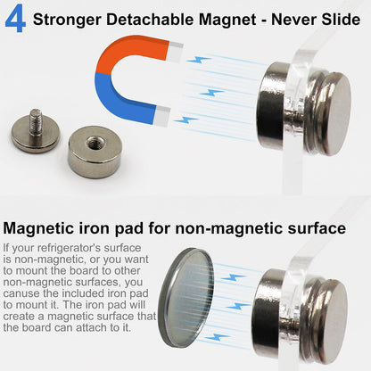 Acrylic Magnetic Chore Chart & List for Kids Teens Adult Family 2 Pcs