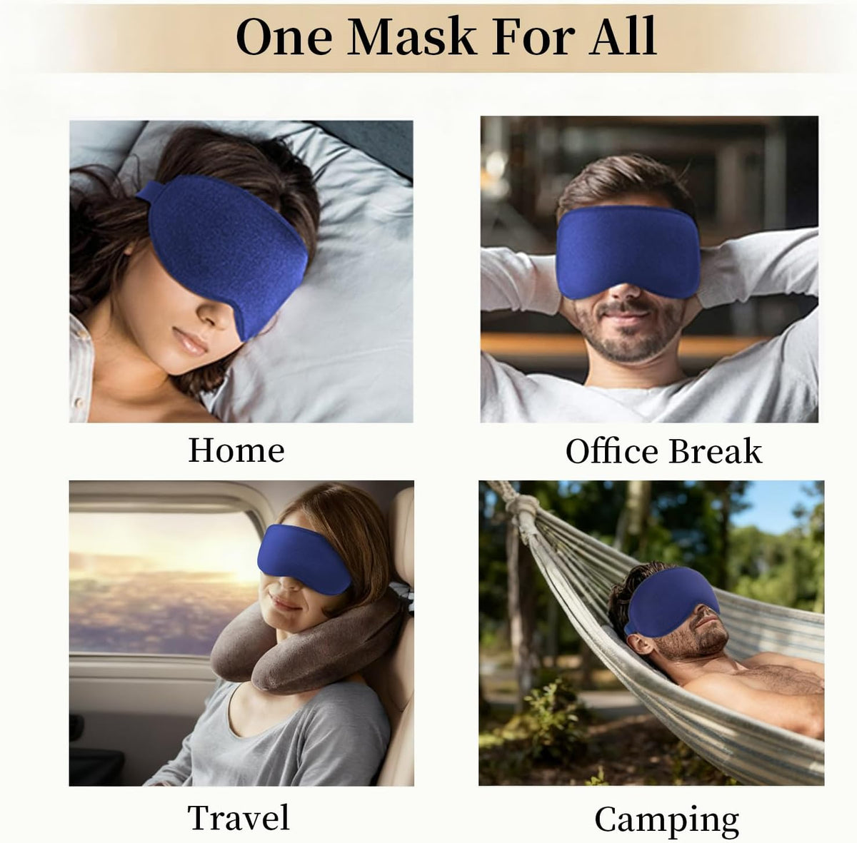 Sleep Mask for Side Sleeper Women Men,Blackout Eye Masks for Sleep