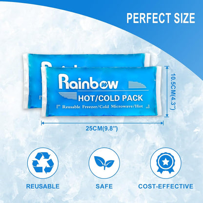 Reusable Ice Gel Pack for Injuries, Soft Cold Pack Ice Wrap Hot Cold Compress Alleviate Inflammation Joint Pain Muscle Soreness, Flexible & Adjustable for Shoulder Elbow Foot Ankle Knee Wrist Leg Neck